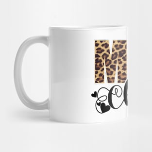 Merry Christmas Leopard Print Xmas Pajamas Women Gift Mug